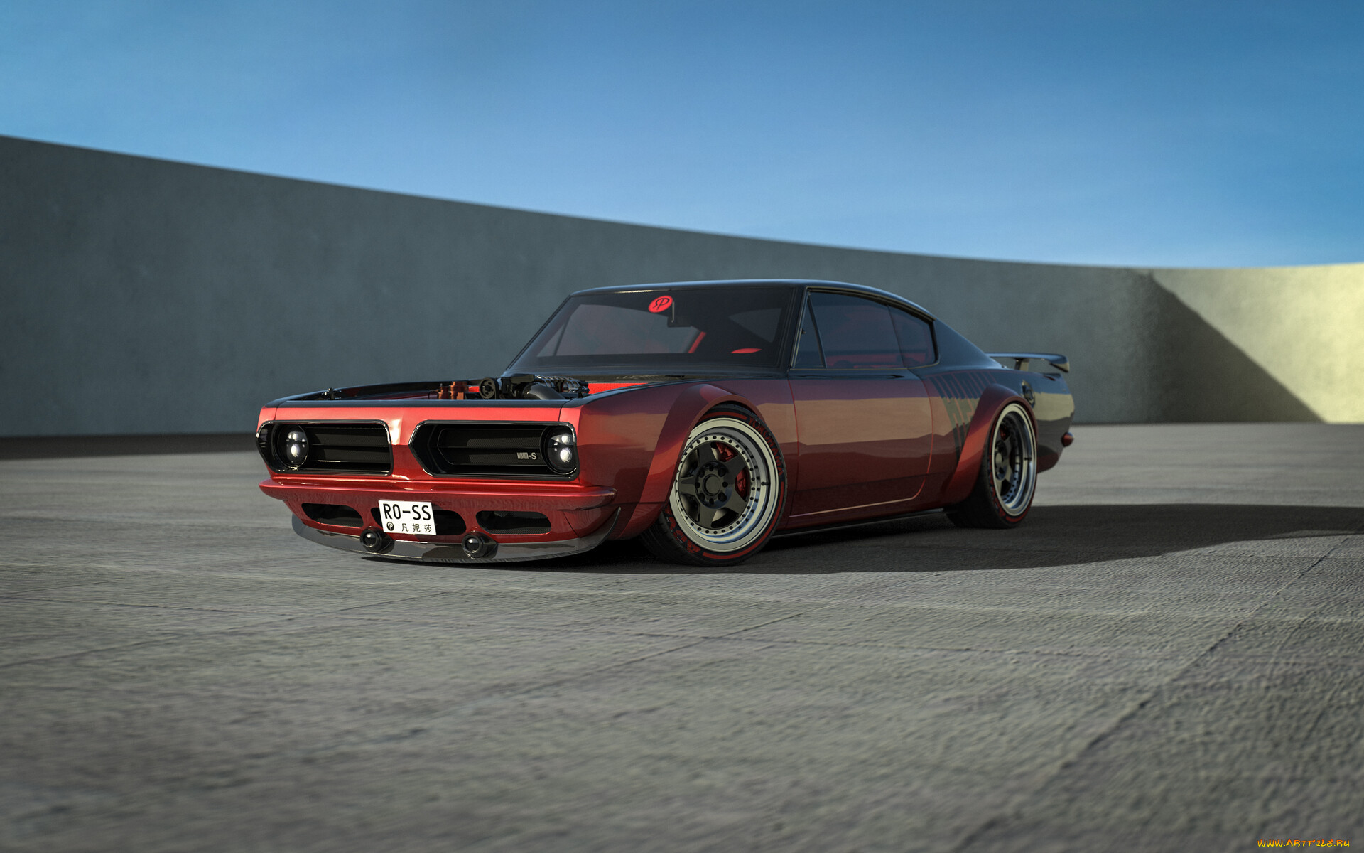 plymouth barracuda 1968, , 3, plymouth, barracuda, 1968, restomod, tuning, car, , 